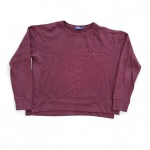 Polo Ralph Lauren Burgundy Mini Logo Sweatshirt